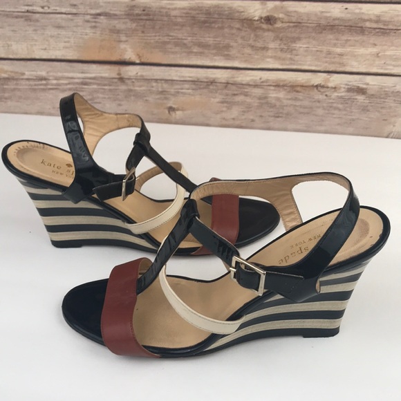 Kate Spade Irina Luggage Nappa Striped Patent Shoe - Picture 5 of 7